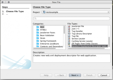 NetBeans - New File