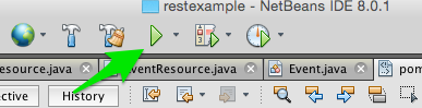 NetBeans run button