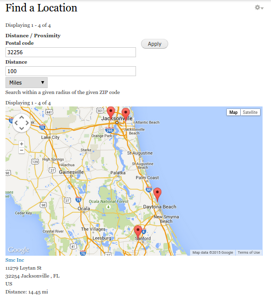Location Finder with Zero Coding Using Drupal Location, Gmap and Views Modules