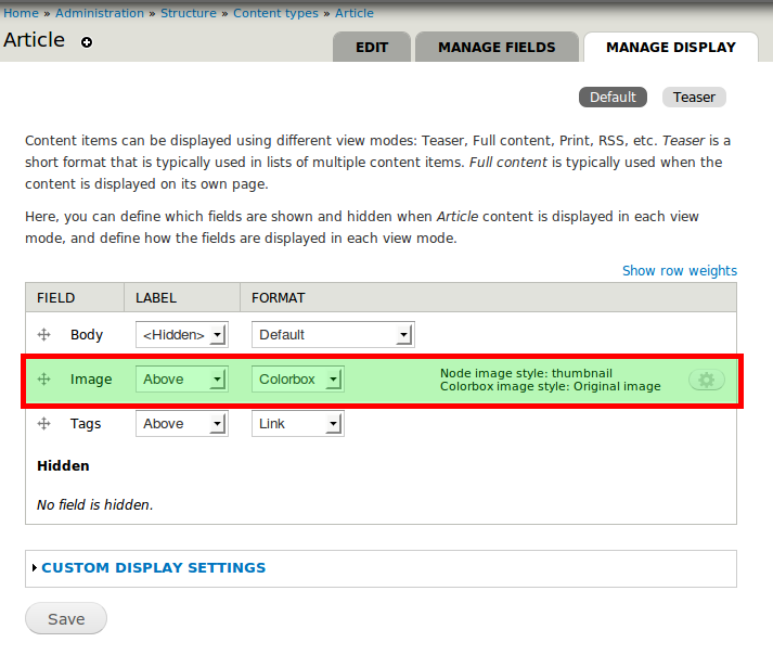 Using Colorbox to Show Your Node Images in Drupal 7